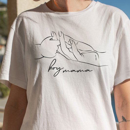 ボーイガールママカスタム文字 Tシャツ