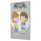 ボーイガール新学期クリップボード クリップボード (左)