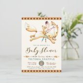 ボーイキツネトバルアステカベビーシャワー招待状 招待状 (スタンド正面)