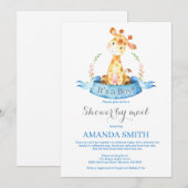 ボーイキリン赤ちゃんシャワーbyメール招待状 招待状 (正面/裏面)