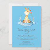 ボーイキリン赤ちゃんシャワーbyメール招待状 招待状 (正面)