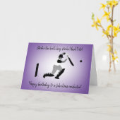 ボーイクリケット誕生日カード カード (黄色い花)