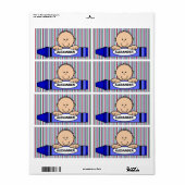 ボーイクレヨン学校給料明細 ラベル (フルシート)