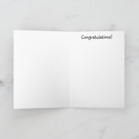 ボーイグ生まれたばかりのリーティングカード カード (内部)