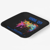 ボーイゲーマーブルービデオゲームパーティー ペーパープレート (傾斜あり)