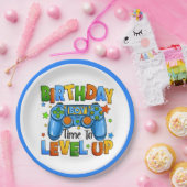 ボーイゲーマー誕生日 ペーパープレート (パーティー)