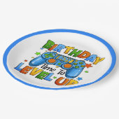 ボーイゲーマー誕生日 ペーパープレート (アングル)