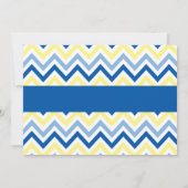 ボーイゴムダッキー（アヒルちゃん）ブルーベビーシャワー招待状 招待状 (裏面)