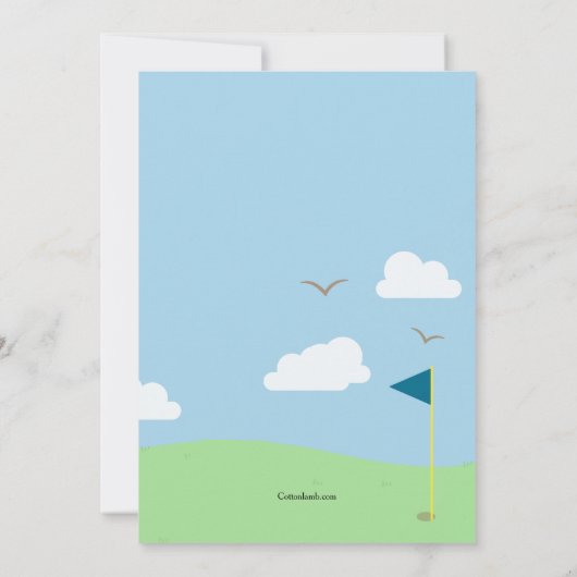 ボーイゴルファー招待状 招待状 (裏面)