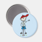 ボーイゴルファーTシャツとギフト マグネット (正面/裏面)