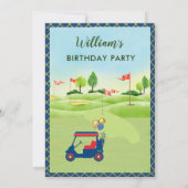 ボーイゴルフテーマ3rdバースデーパーティー 招待状 (裏面)