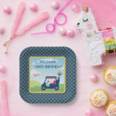 ボーイゴルフテーマ3rd誕生日パーティー ペーパープレート (パーティー)