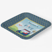 ボーイゴルフテーマ5thバースデーパーティー ペーパープレート (傾斜あり)