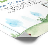 ボーイゴルフ誕生日タイムカプセルサイン ポスター (角)