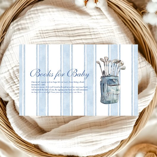 ボーイゴルフ赤ちゃんシャワーベビー エンクロージャーカード