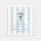 ボーイゴルフ赤ちゃんシャワー スタンダードカクテルナプキン (正面)