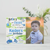 ボーイゴルフ1stバースデーフォト 招待状 (スタンド正面)