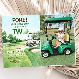 ボーイゴルフPar-tee 2ndバースデーフォト 招待状