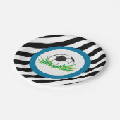 ボーイサッカーバースデーパーティー紙プレート ペーパープレート (アングル)