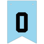 ボーイサッカー選手の誕生日パーティーブルー バンティングフラッグ (第3の旗)