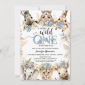 ボーイサファリジャングルベビーシャワー 招待状 (正面)