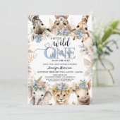 ボーイサファリジャングルベビーシャワー 招待状 (スタンド正面)
