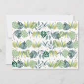 ボーイサファリパーティー動物誕生日ありがとう サンキューカード (裏面)