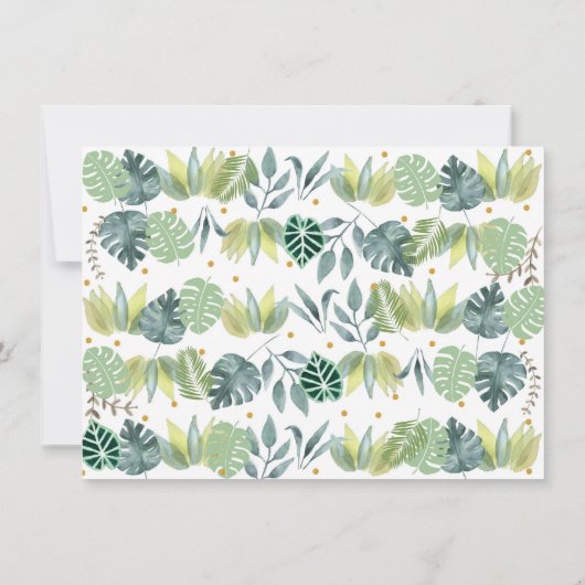 ボーイサファリパーティー動物誕生日ありがとう サンキューカード (裏面)