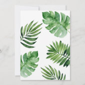 ボーイサファリベイビーシャワー招待状 招待状 (裏面)