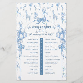 ボーイサファリ動物ブルーベビーシャワーmommyゲーム