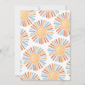 ボーイサンシャインベビーシャワー 招待状 (裏面)