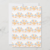 ボーイサンシャインベビーシャワー 招待状 (裏面)