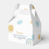 ボーイサンシャインレインボービーボックスバースデーパーティー フェイバーボックス (裏面サイド)