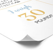 ボーイサンシャインレインボー誕生日マイルストーンポスター ポスター (角)