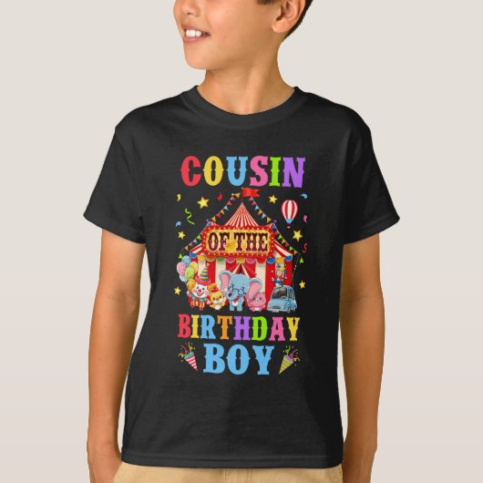 ボーイサーカス誕生日の従兄弟カーニバルThe Tシャツ (正面)