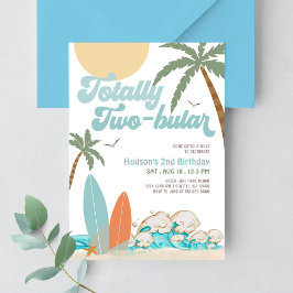 ボーイサーフサーフィン2nd誕生日トータル二星型 招待状