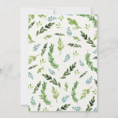 ボーイシカベイビーシャワー招待状リトルバックリース 招待状 (裏面)