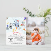 ボーイシップ宇宙の誕生日 招待状 (スタンド正面)