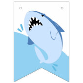 ボーイシャークパーティー用品キッズハッピーバースデー バンティングフラッグ (第1の旗)