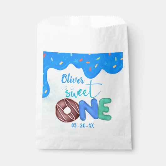 ボーイスウィートワンピンクつや消しファースト誕生日 フェイバーバッグ (正面)