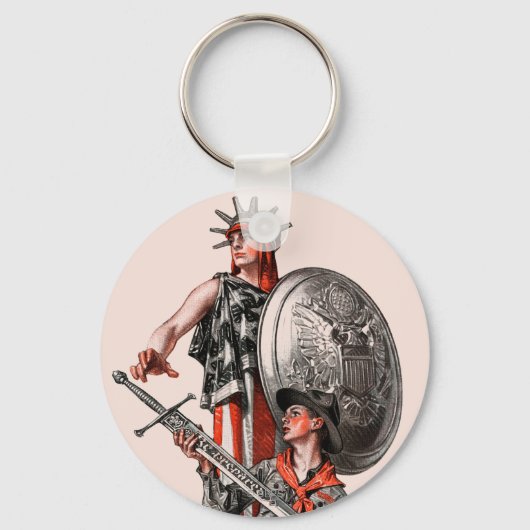 ボーイスカウトと自由 キーホルダー (正面)