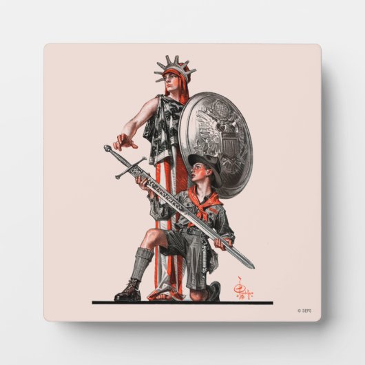 ボーイスカウトと自由 フォトプラーク (正面)