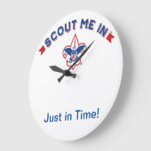 ボーイスカウトオブアメリカアクリル壁時計 ラージ壁時計 (傾斜)