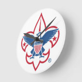 ボーイスカウトオブアメリカ時計 ラウンド壁時計 (傾斜)