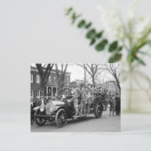 ボーイスカウトファイアドリル、1910年代 ポストカード (スタンド正面)