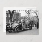 ボーイスカウトファイアドリル、1910年代 ポストカード (正面/裏面)