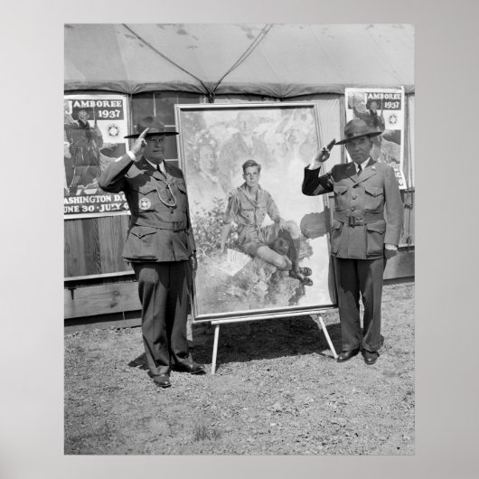 ボーイスカウトポスター， 1937 ポスター (正面)