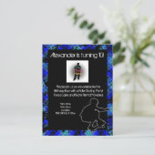 ボーイスカパーソナライズされたートボードパーティの招待状 招待状 (スタンド正面)