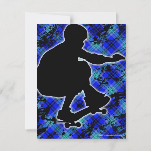 ボーイスカパーソナライズされたートボードパーティの招待状 招待状 (裏面)