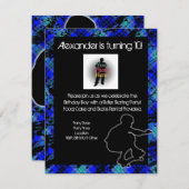 ボーイスカパーソナライズされたートボードパーティの招待状 招待状 (正面/裏面)